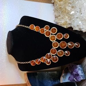 Astonishing Orange 🧡 and Gold toned beautiful statement piece.